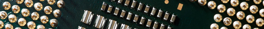 Detail on a CPU processor.